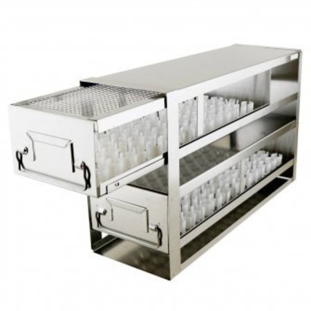 COLE PARMER Freezer Drawer Rack for 15ml Tubes, 80x15ml 181500